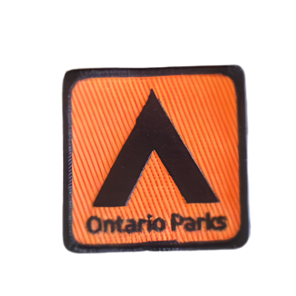 Custom iron-on embroidered patch